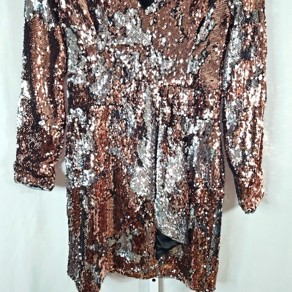Lulus Sequins Mini Party Dress Size Large - Picture 4 of 7